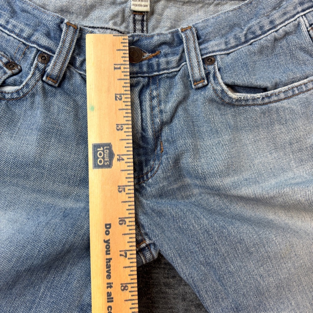Abercrombie & Fitch Light Wash Low Rise Straight Leg Denim Jeans Size 4 Y2K - Picture 7 of 9